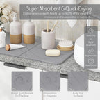 Large Stone Drying Mat with Bamboo Rack | 23.6” x 15.4” Diatomaceous Earth - Image 5