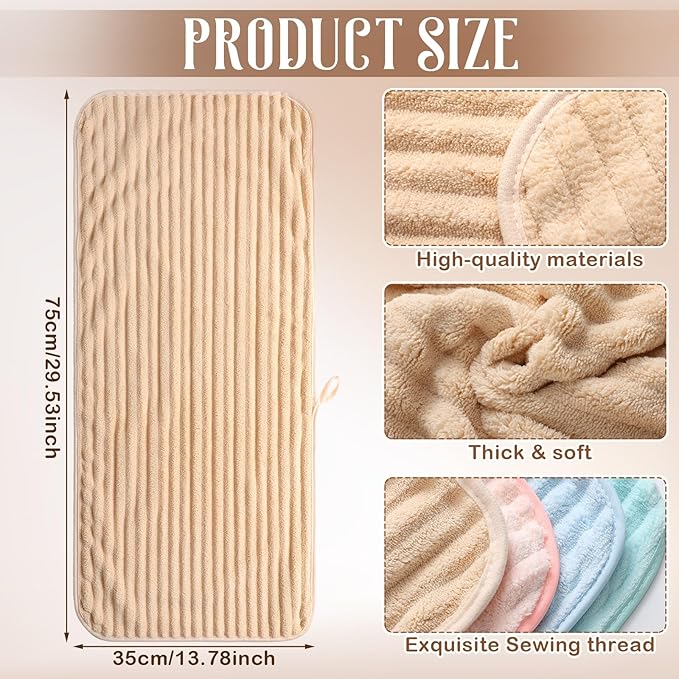4 Pcs Hand Towel for Bathroom 14 x 30 Inch Neutral Microfiber Quick Dry - Image 2