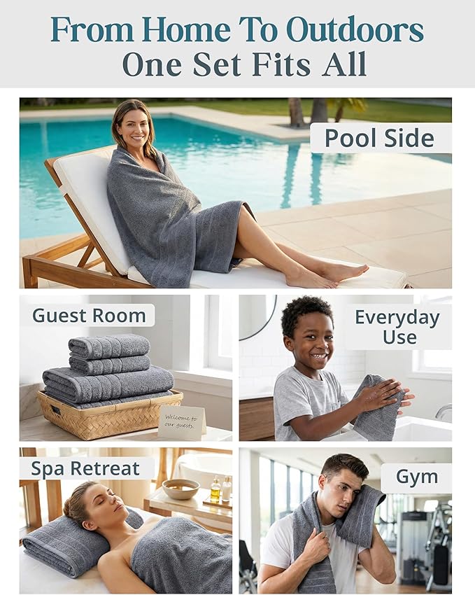 24-Piece Premium Towel Sets for Bathroom - Image 6