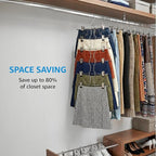 ZOBER 3-Pack 6-Tier Skirt Hangers - Image 7