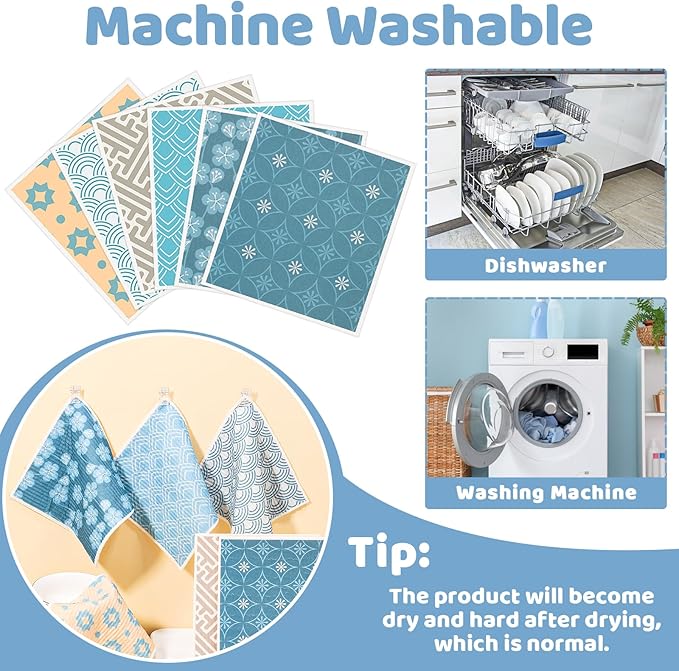 Needbrock 6 Pack Swedish Dishcloths - Image 4