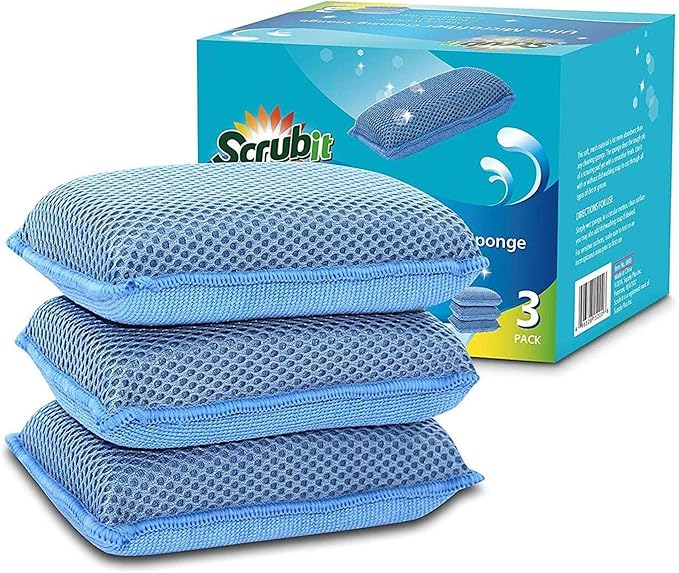 Miracle Microfiber Kitchen Sponge by Scrub-It by SCRUBIT