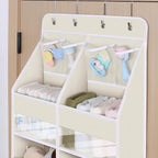 Univivi 5-Shelf Fabric Baby Door Storage Over Door Hanging Organizer - Image 4