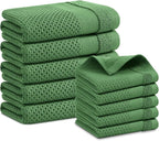 Homaxy Kitchen Towels and Dishcloths Set, 12 x 12 and 13 x 28 Inches, Super by Homaxy