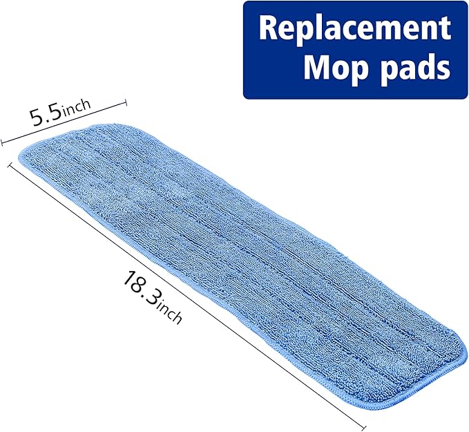 Replacement Washable Microfiber Absorbing Mop Head - Image 4