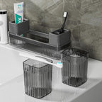 Toothbrush Holder for Bathrooms, 2 Cups Toothbrush Organizer for Bathroom - Image 4