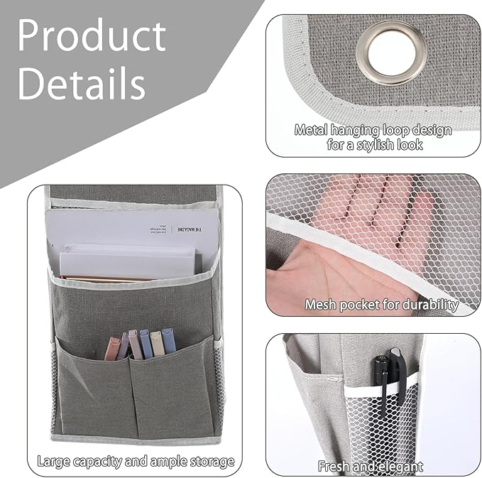Hanging Organizer with Pockets, Wall Hanging Baskets - Image 2