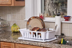 STERILITE 2-Piece Large Sink Set Dish Rack Drainer, 3/4" L x 3/4" W x - Image 2