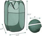 Pop Up Laundry Basket, Collapsible Mesh Laundry Hamper, Vertical Popup Hamper - Image 8