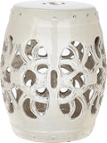 Safavieh Imperial Vine Ceramic Decorative Garden Stool, Cream by SAFAVIEH