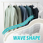 Premium Velvet Shirt Hangers 30 Pack, Non-Slip 360° Swivel Hook Slim Flocked - Image 5