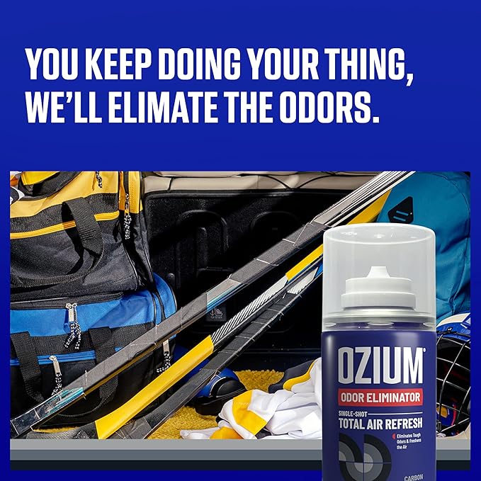 OZIUM Air Freshener Odor Eliminator, 2oz Single Shot Total Air Refresh & Car - Image 2