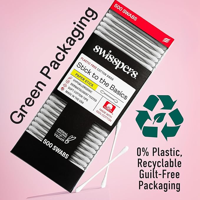 Swisspers Stick to The Basics Biodegradable Cotton Swabs - Image 7
