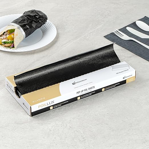 Restaurantware Foil Lux 12 x 10.8 Inch Pop-Up Foil Sheets 2000 Disposable Foil - Image 3