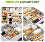 Bamboo Drawer Dividers 4PCS - Image 5