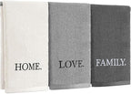 3 Pcs Farmhouse Decorative Hand Towels by FuWeave