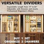 SpaceAid Bamboo Drawer Dividers - Image 5