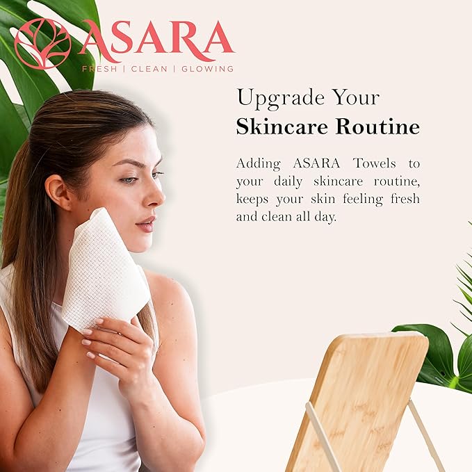Clean Face Towels Disposable XL Facial Wipes | Add Water As a Makeup Remover | - Image 2
