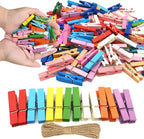 1.35 Inch Mini Clothes Pins for Photo100 Pcs by SETNDTS