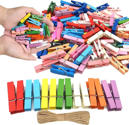 1.35 Inch Mini Clothes Pins for Photo100 Pcs by SETNDTS