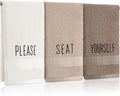 3 Pcs Decorative Hand Towels for Bathroom and Kitchen Rustic Embroidered 100% by FuWeave