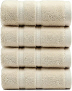 Simple&Opulence 4 Pcs Premium Hand Towels 16"x28", 600 GSM 100% Ring Spun Cotton by SimpleOpulence