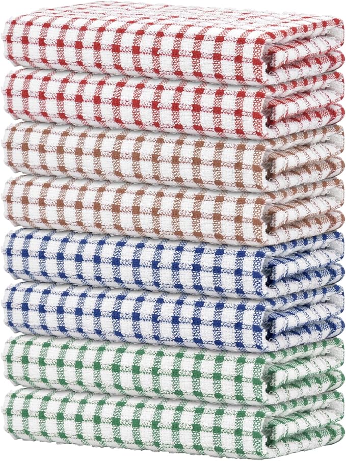 Nialnant 8 Pack Kitchen Towels, Dish Towels by Nialnant