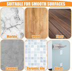 Qunclay 4 Pieces Floor Door Stopper No Drill Shower Door Stopper Self Adhesive - Image 7