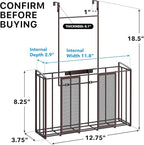 Simple Houseware Over Cabinet Door Organizer, Mesh Bronze - Image 2