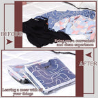 Hoolerry 6 Pieces Sweater Storage Bags Plastic Clear PVC Clothes Storage Bags - Image 6