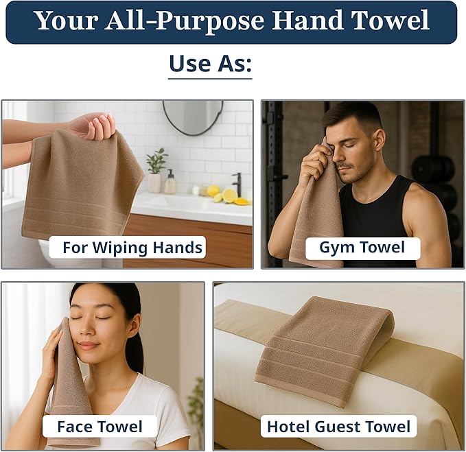 LANE LINEN Bathroom Hand Towels - Image 4