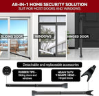 AceMining Upgraded Door Security Bar & Sliding Patio Bar, Heavy Duty Stoppers - Image 2