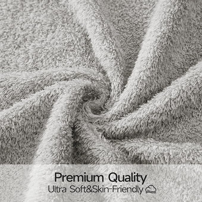 REDKISS 4-Pack Luxury Hand Towels, 16x32 Inch 450 GSM 100% Cotton, Super Soft - Image 4