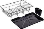 Sweet Home Collection Metal, Dish Drainer Drain Board and Utensil Holder Simple by SweetHomeCollection