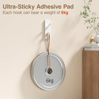Self Adhesive Wall Hooks for Hanging, 13LB Heavy Duty Stick On Hooks for Coats - Image 2