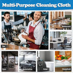 FIXSMITH Microfiber Cleaning Cloth, Shop Towels Bulk, 24 Pack White Microfiber - Image 7