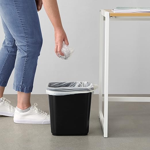 Amazon Basics Small Rectangular Commercial Office Wastebasket, 3 Gallon - Image 6