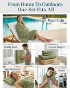 Casa Platino 100% Cotton Hotel Bath Towel Set - Image 7