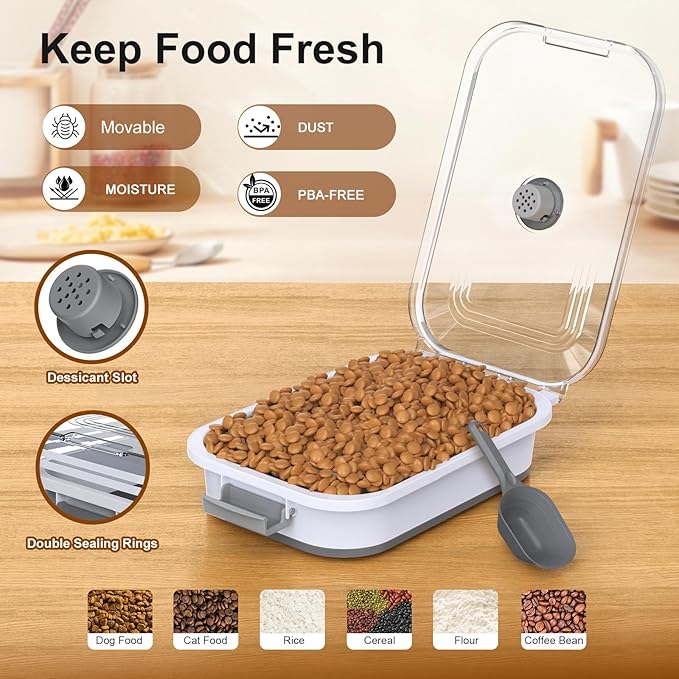 Dog Food Storage Container, 15-23 Lbs Collapsible Dog Food Container - Image 7