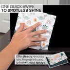 Quick Cloth Microfiber Glasses Cleaning Cloths – 8x8, 1 Pack - Image 2