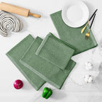 Homaxy Premium Kitchen Towels, Large Cotton Kitchen Hand Towels, Flat and Terry - Image 5
