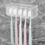 5 Slots Wall Mount Toothbrush Holder - Image 4
