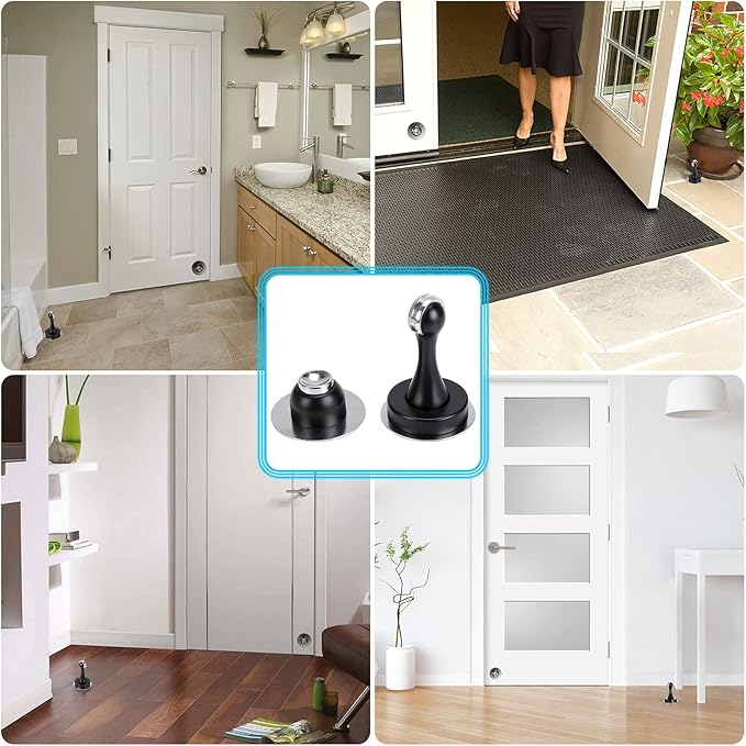 Sumnacon Magnetic Door Stopper, Heavy Duty Stainless Steel Door Stop Holder Come - Image 2