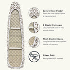 Ironing Board Cover and Pad 18"x54" Extra Thick Natural Cotton, Scorch & Stain - Image 3