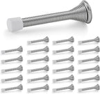 Ravinte Door Stoppers, 24 Pack Satin Nickel Spring Door Stops by Ravinte