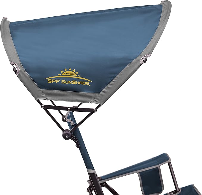GCI Outdoor Sunshade Rocker Outdoor Rocking Chair with Canopy - Image 5