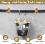 ANDGOO 6 Pack Curtain Rod Brackets No Drilling, Heavy Duty No Screw Stick on - Image 4