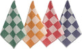 sea me at home Kitchen Towels, French Jacquard 100% Cotton Gingham Check Tea by seameathome