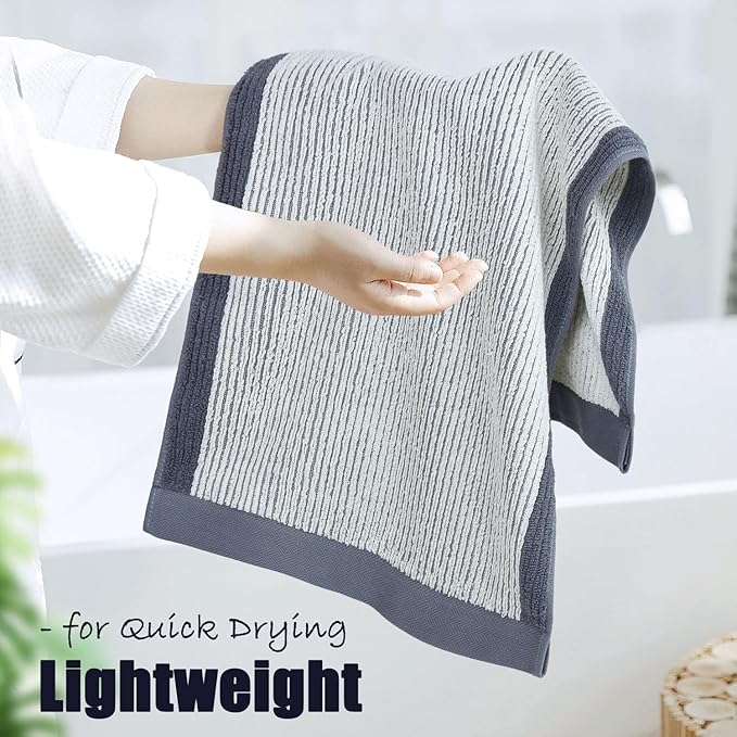 Cleanbear Gray Hand Towels for Bathroom - Image 4