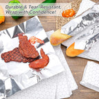 120 Packs Insulated Foil Sandwich Wrap Sheets 12"x12" Pre-Cut Aluminum Foil - Image 4